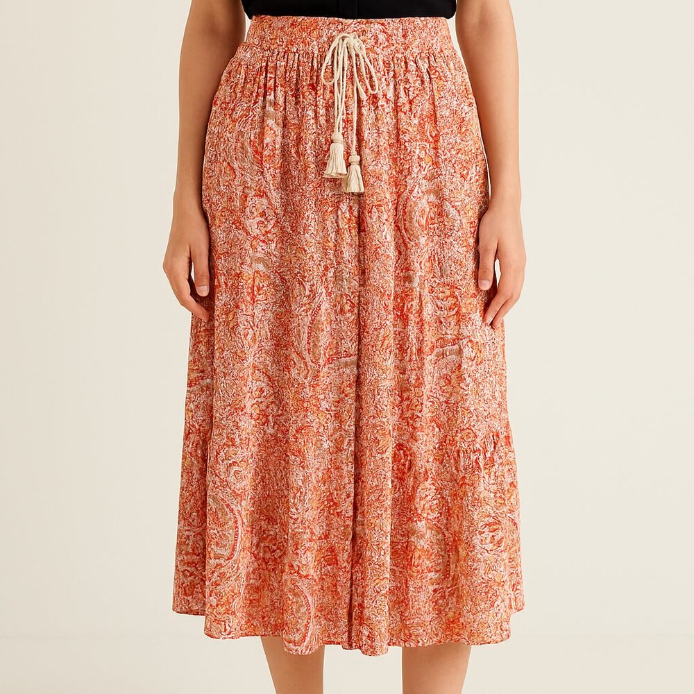 Boho Maxi Skirt SZ Small Cynthia Rowley Long Flowy Skirt Hippie Festival style